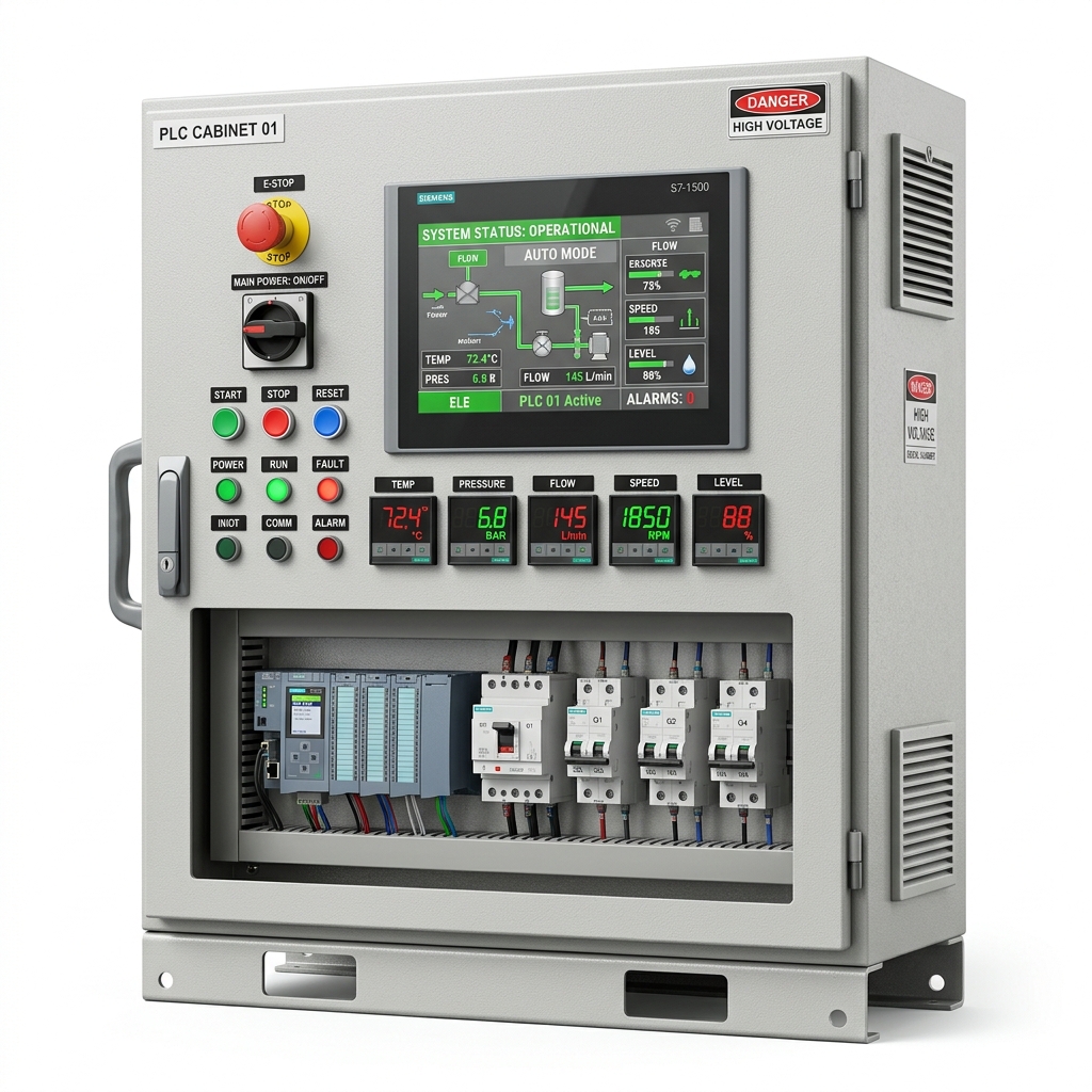 Automated PLC Control Panel Machine
