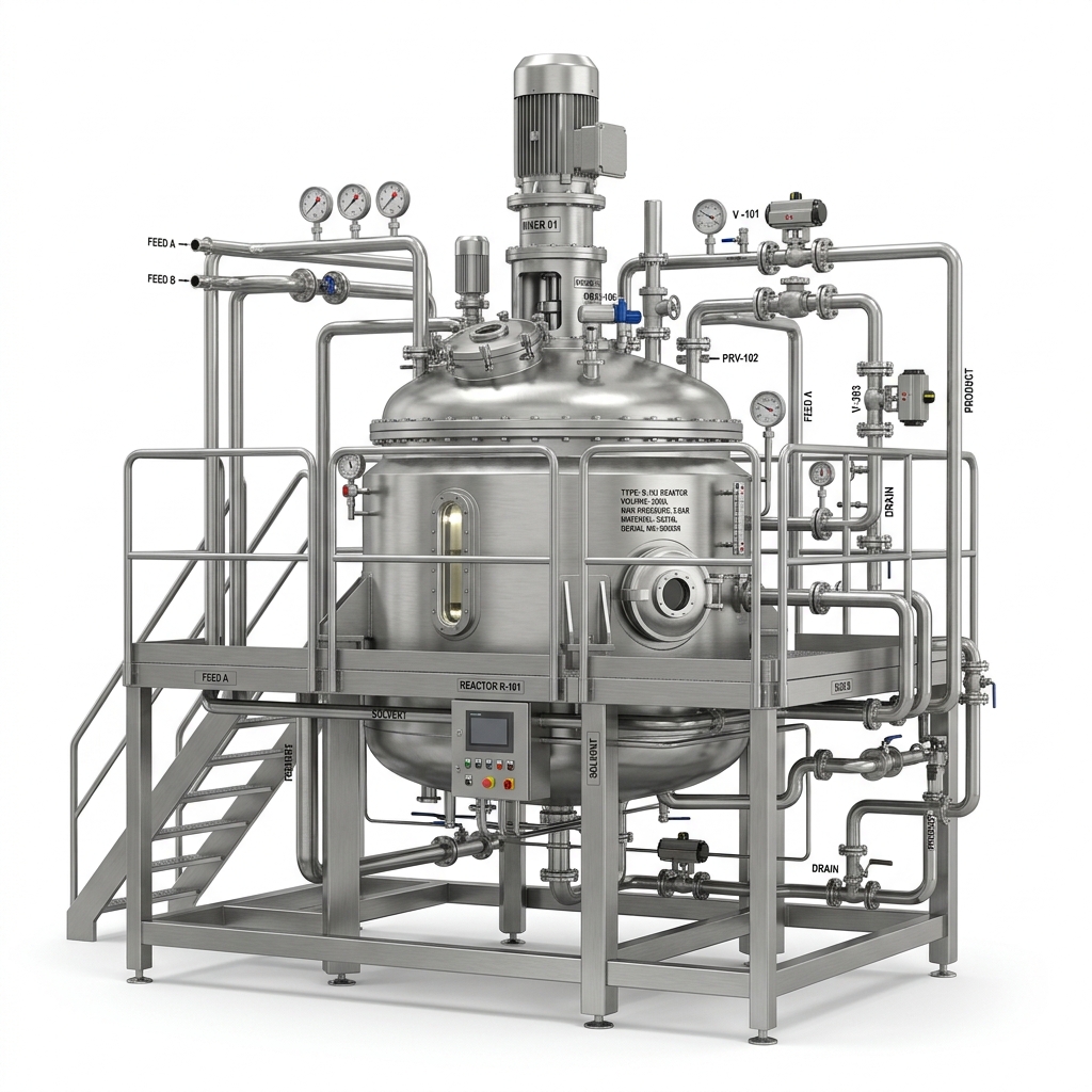 Automated Stainless Processing Reactor Plant